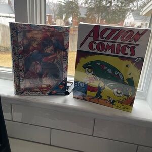 Puzzles DC comics Superman two puzzles brand new in box Action Comics #1 retro